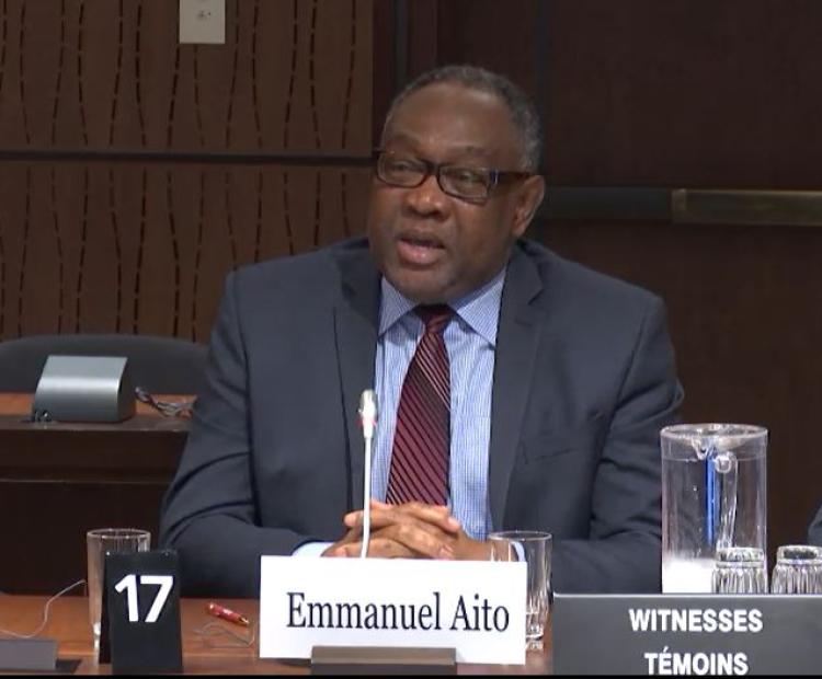 Dr. Emmanuel Aito, University of Regina